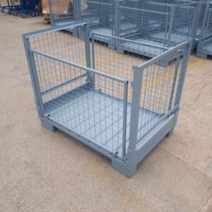 Foldable Steel cage pallets 4 side wire mesh 1200x800x970mm