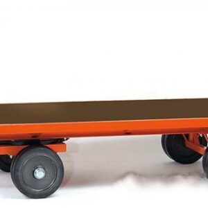 Industrial trailer with 1-axle turnable steering for heavy duty job