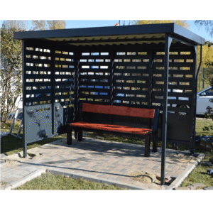 Metal Smoking Shelter AFE7