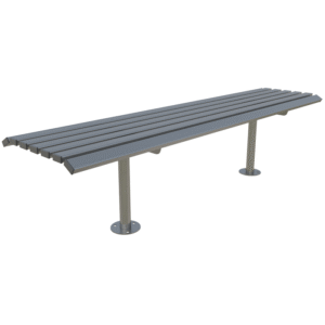 Outdoor steel bench BME01