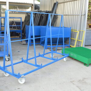 Sheet material trolleys two-sided