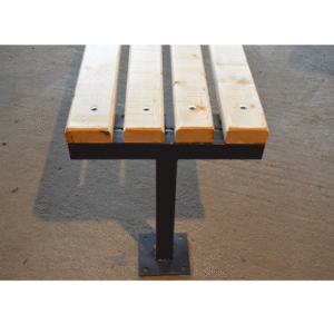 Street bench for resting