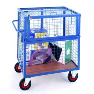 Secure industrial trolley for valuable products