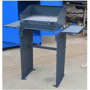 Metal public barbecue