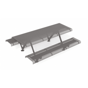 Table set with two benches - modern design MBU09